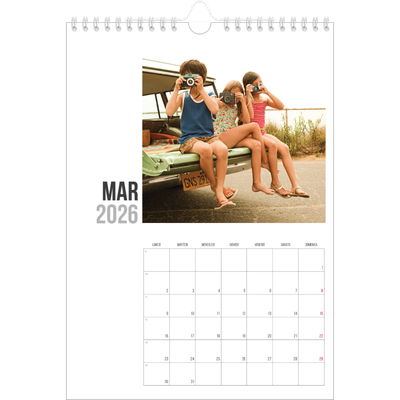 Calendario personalizzato A4 — Testo abbreviato [Marzo]