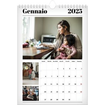Calendario personalizzato A4 — Fresco di stampa