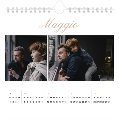 Calendari quadrati — Scatole con strisce fotografiche [copertina]