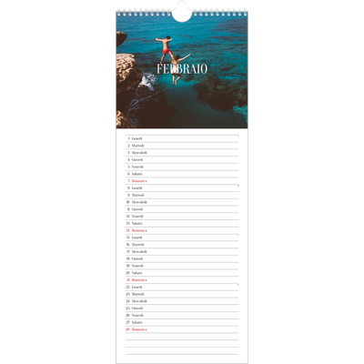 Calendario da cucina  — Fuga infinita [Febbraio]
