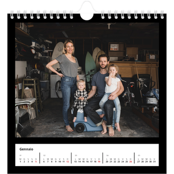 Calendario Fotografico Quadrato — Margine nero