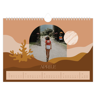 Calendario fotografico A4 — Montagne [Aprile]
