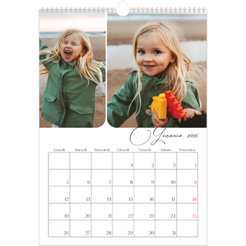Calendario personalizzato A3 — Istantanee e scrittura