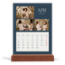 Calendario con supporto in legno verticale  — Ardesia e grazie [Aprile]