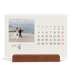 Calendario con supporto in legno orizzontale  — Iniziali in fiore [Gennaio]
