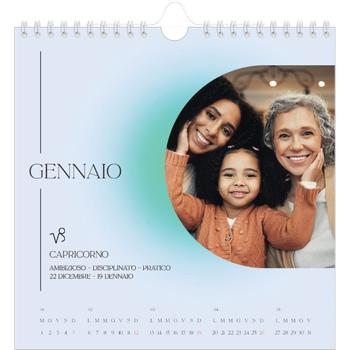 Calendario Fotografico Quadrato — Sfumature astrologiche