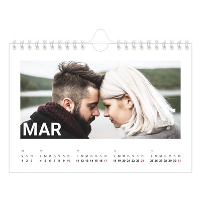 Calendario fotografico A5 — Mese in grande [Marzo]