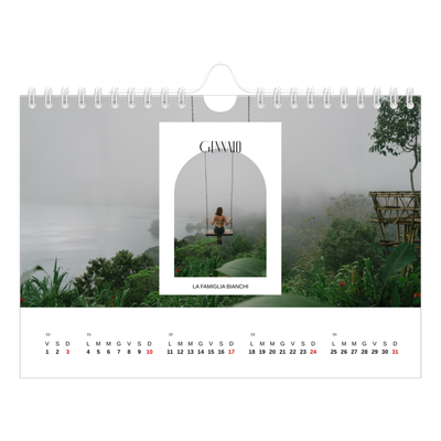 Calendario fotografico A5 — L'arco aperto [Gennaio]