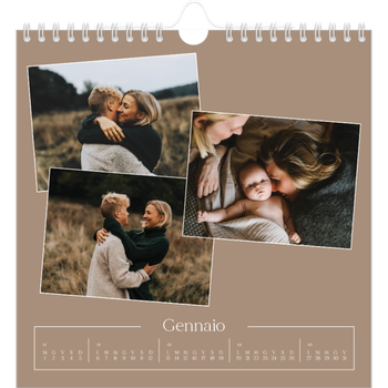 Calendario Fotografico Quadrato — Ricordi artigianali