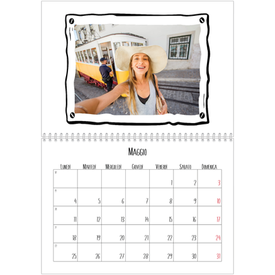 Calendario A4 Doppio — Istantanee da album [copertina]