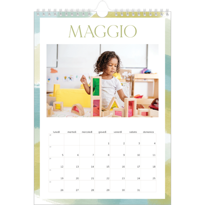 Calendario personalizzato A4 — Effetto pennello [copertina]
