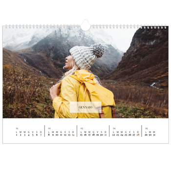 Calendario Fotografico A3 Orizzontale — Calendario classico