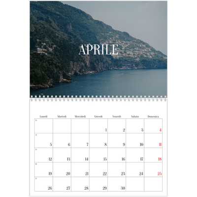 Calendario A4 Doppio — Fuga infinita [Aprile]