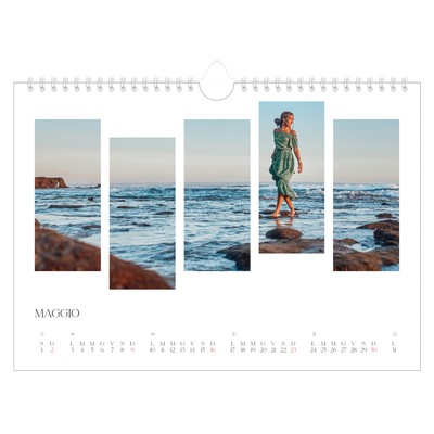Calendario fotografico A4 — Mosaici di viaggio [Maggio]