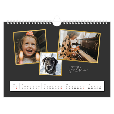 Calendario fotografico A4 — Tanti ricordi [Febbraio]