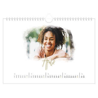Calendario fotografico A4 — Effetti fotografici [Aprile]