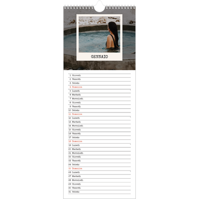 Calendario da cucina  — La selezione ritratti [Gennaio]