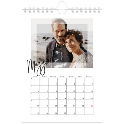 Calendario fotografico A5 — Cornice trasparente [copertina]