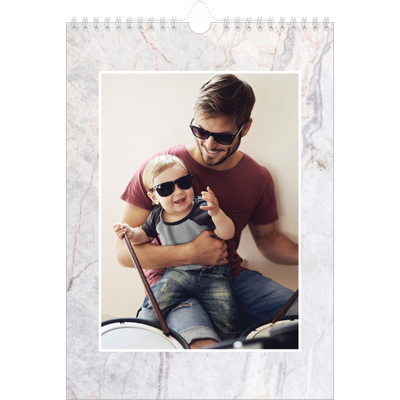 Calendario personalizzato A4 — Sfondi marmo [copertina]