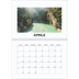 Calendario A4 Doppio — Foto semplice [Aprile]