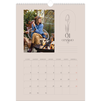 Calendario personalizzato A3 — Batanico semplice