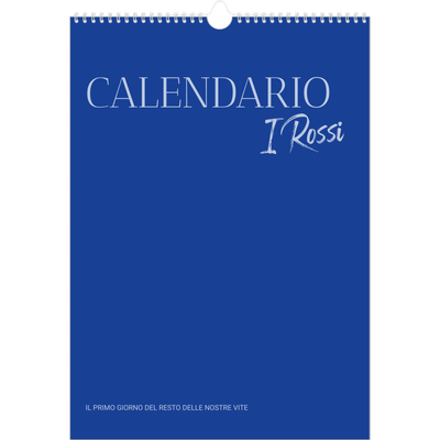 Calendario A3 verticale — Classico cobalto [copertina]