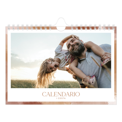 Calendario fotografico A5 — Effetto pennello [copertina]
