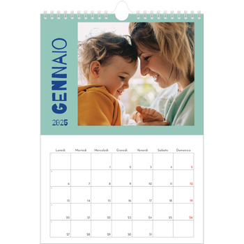 Calendario personalizzato A4 — Divertente colorato