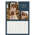 Calendario A3 verticale — Ardesia e grazie [Gennaio]