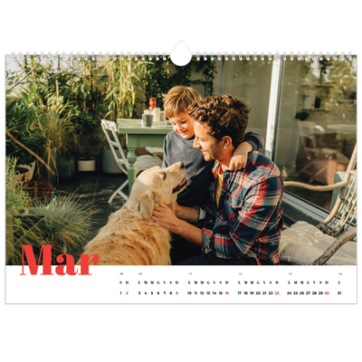 Calendario A3 orizzontale  — Un anno audace [Marzo]