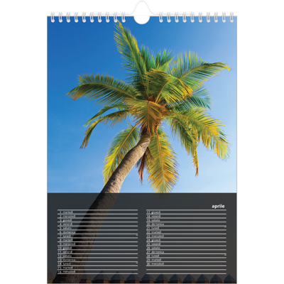 Calendario personalizzato A4 — Complementi [Aprile]