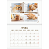 Calendario A4 Doppio — Gattino giocherellone [Aprile]