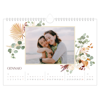 Calendario Fotografico A4 Orizzontale — Boho