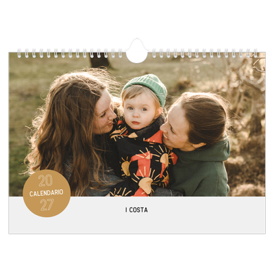 Calendario fotografico A4 — Adesivo fotografico [copertina]