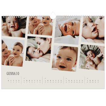 Calendario Fotografico A3 Orizzontale — Ricordi in movimento