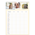 Calendario famiglia A4 verticale — Calendario moderno - Famiglia di 4 [Gennaio]