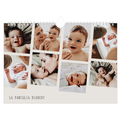 Calendario fotografico A4 — Ricordi in movimento [copertina]