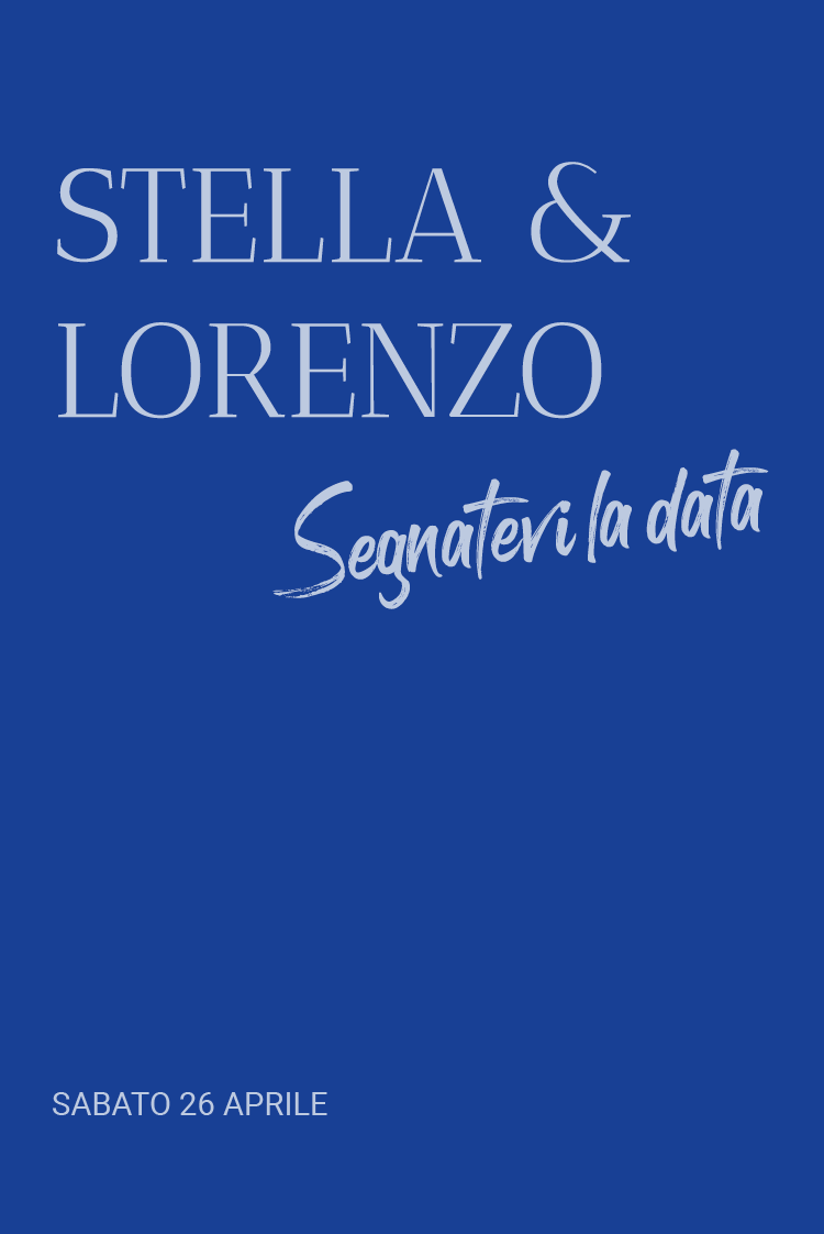 Save the date — Classico cobalto