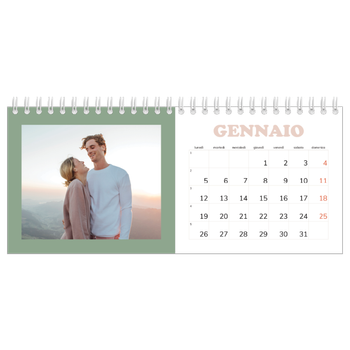 Calendario Fotografico da Tavolo — Cornici retrò