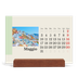 Calendario con supporto in legno orizzontale  — Vedute del mondo [copertina]