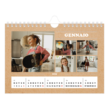 Calendario Fotografico A5 Orizzontale — L'editoriale di quest'anno