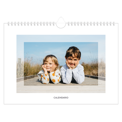 Calendario fotografico A4 — Cornice trasparente [copertina]