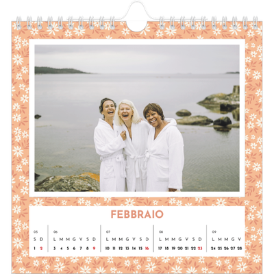 Calendari quadrati — In piena fioritura [Febbraio]