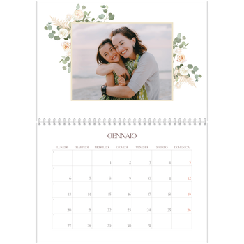 Calendario A4 Doppio — Boho