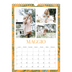 Calendario personalizzato A4 — Carta da parati floreale [copertina]