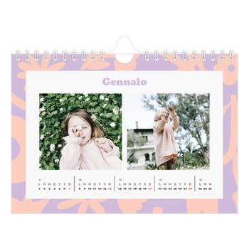 Calendario Fotografico A5 Orizzontale — Giocando con i motivi