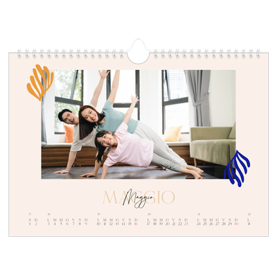 Calendario fotografico A4 — Corallo [Maggio]