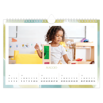 Calendario fotografico A4 — Effetto pennello [copertina]
