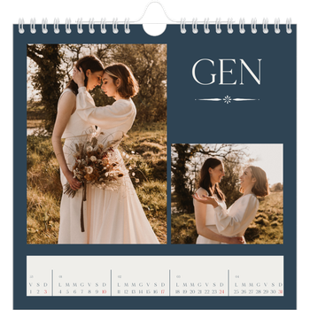 Calendario Fotografico Quadrato — Ardesia e grazie