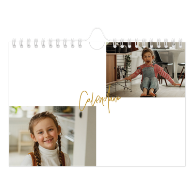 Calendario fotografico A5 — Ghirlanda d'oro [copertina]